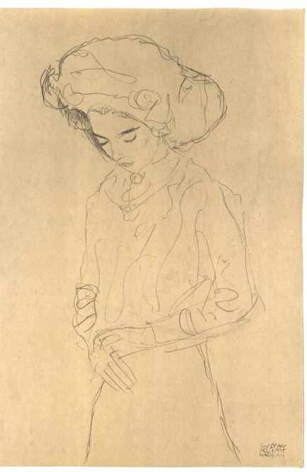 klimt_-_herabblickendes_macc88dchen